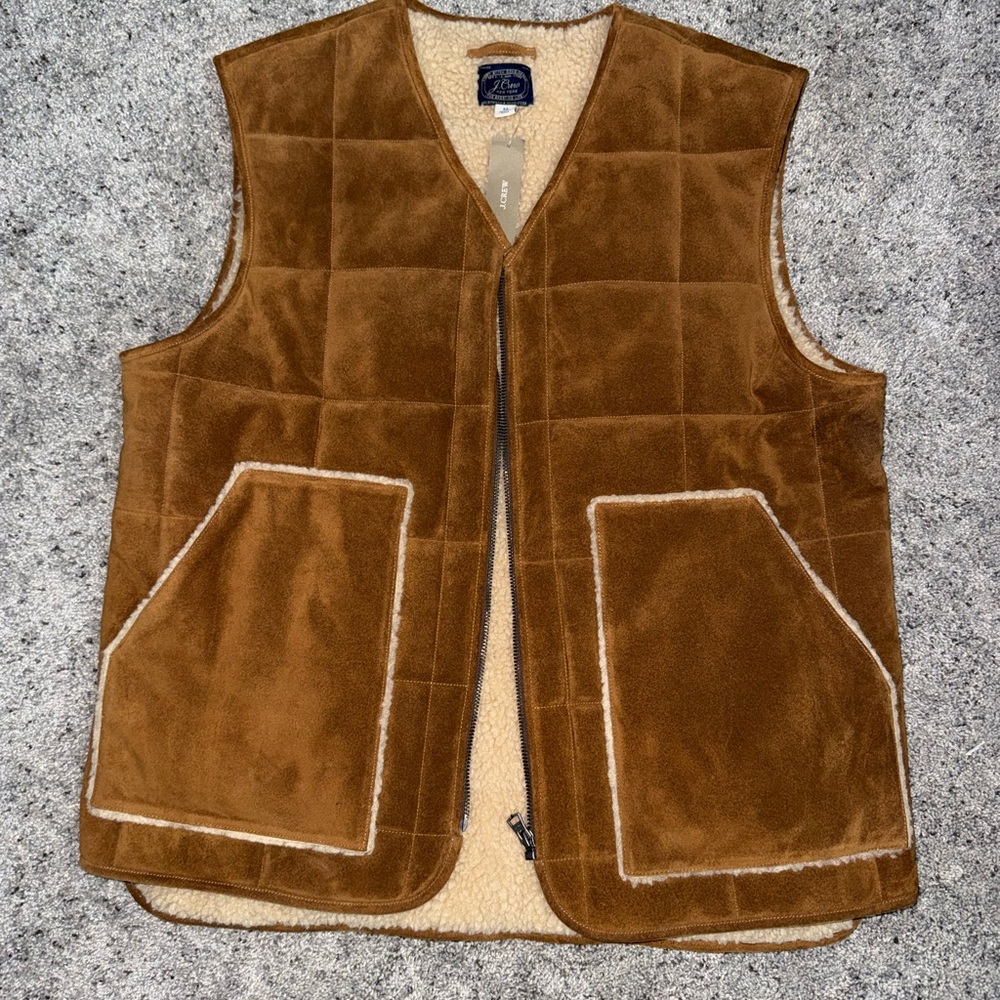 J. Crew Tan Suede Vest